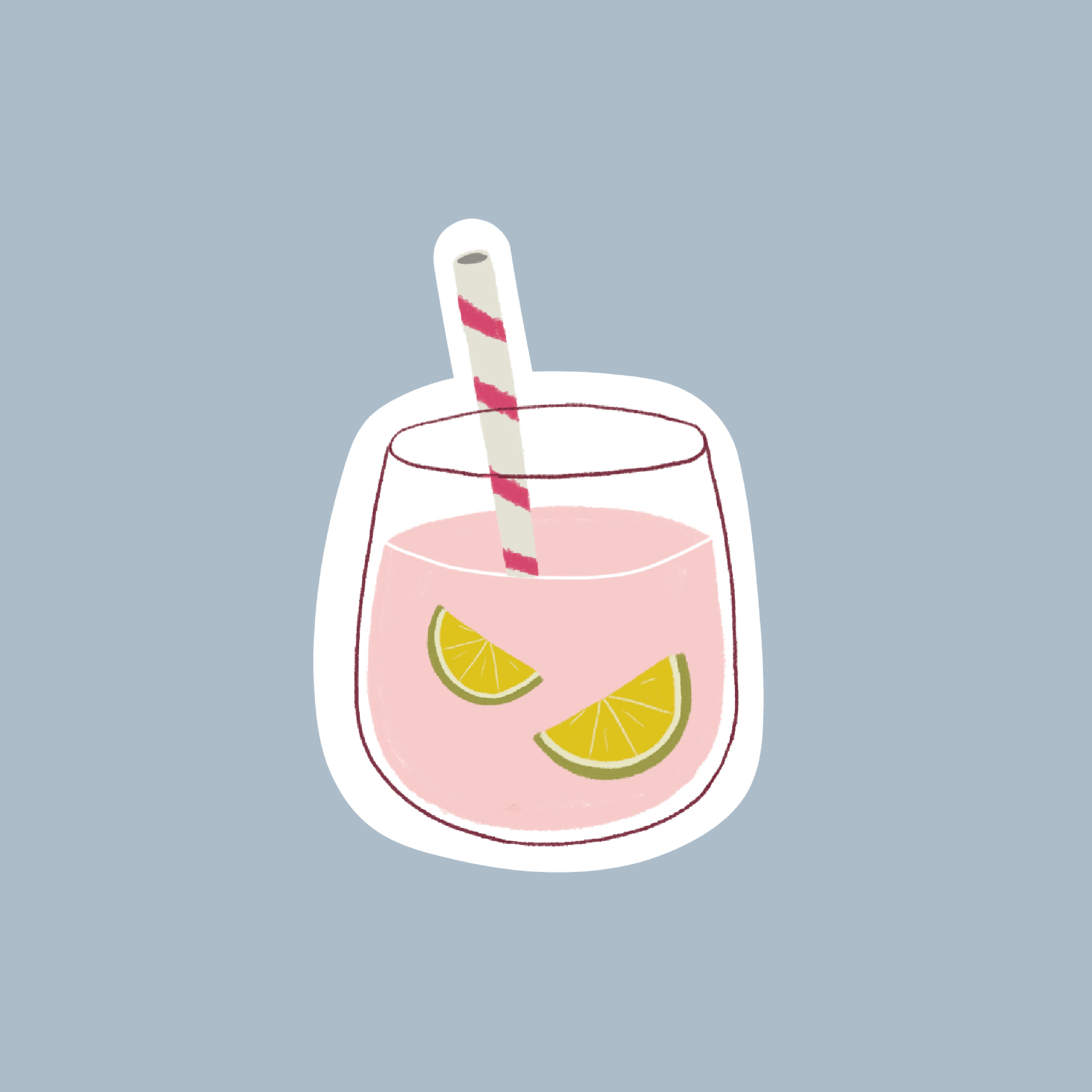 Sticker Jus de Fraise