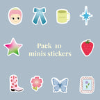 Pack 10 Minis Stickers
