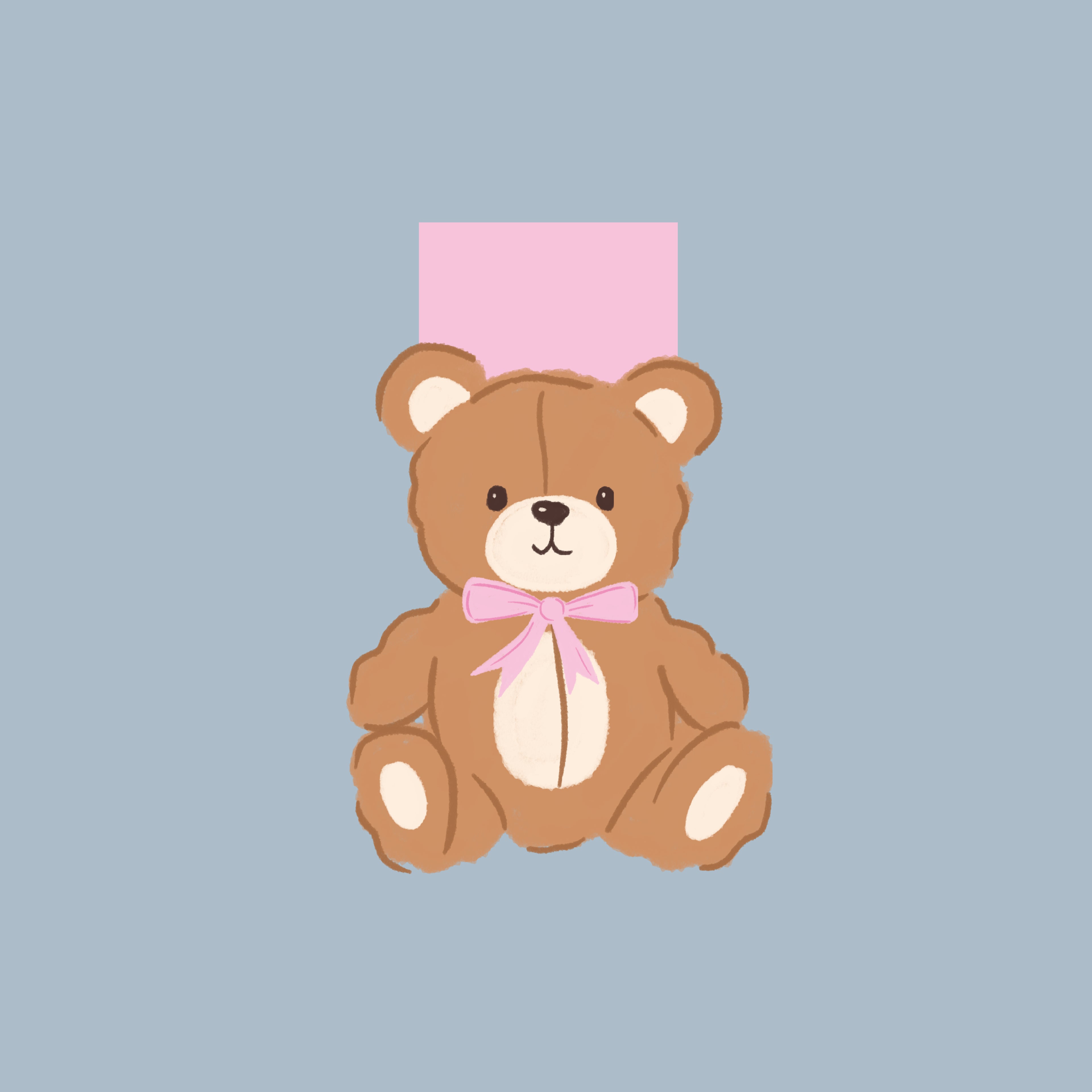 Marque-pages magnétique - Ours en peluche