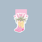 Marque-pages magnétique - Santiags à fleurs