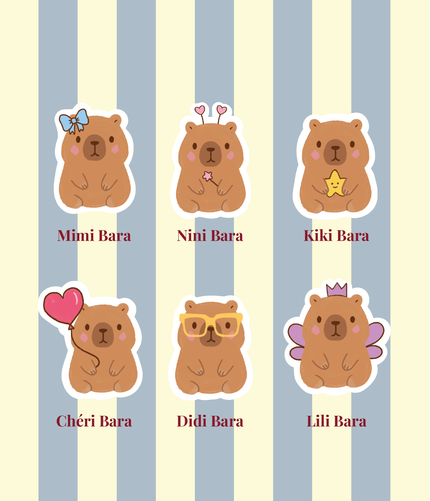 Mystery Stickers Capybara