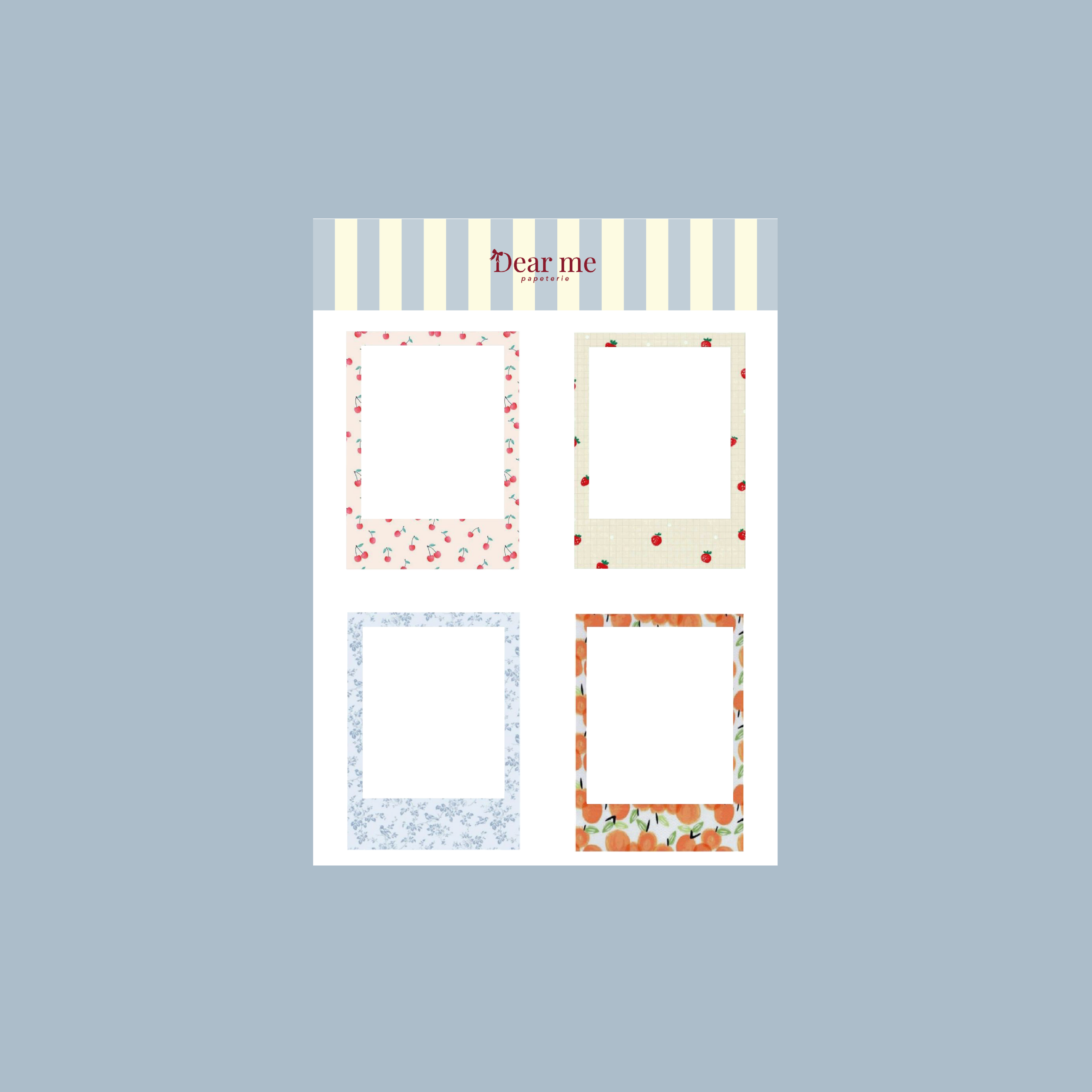 Planche stickers A5 - Photos polaroids