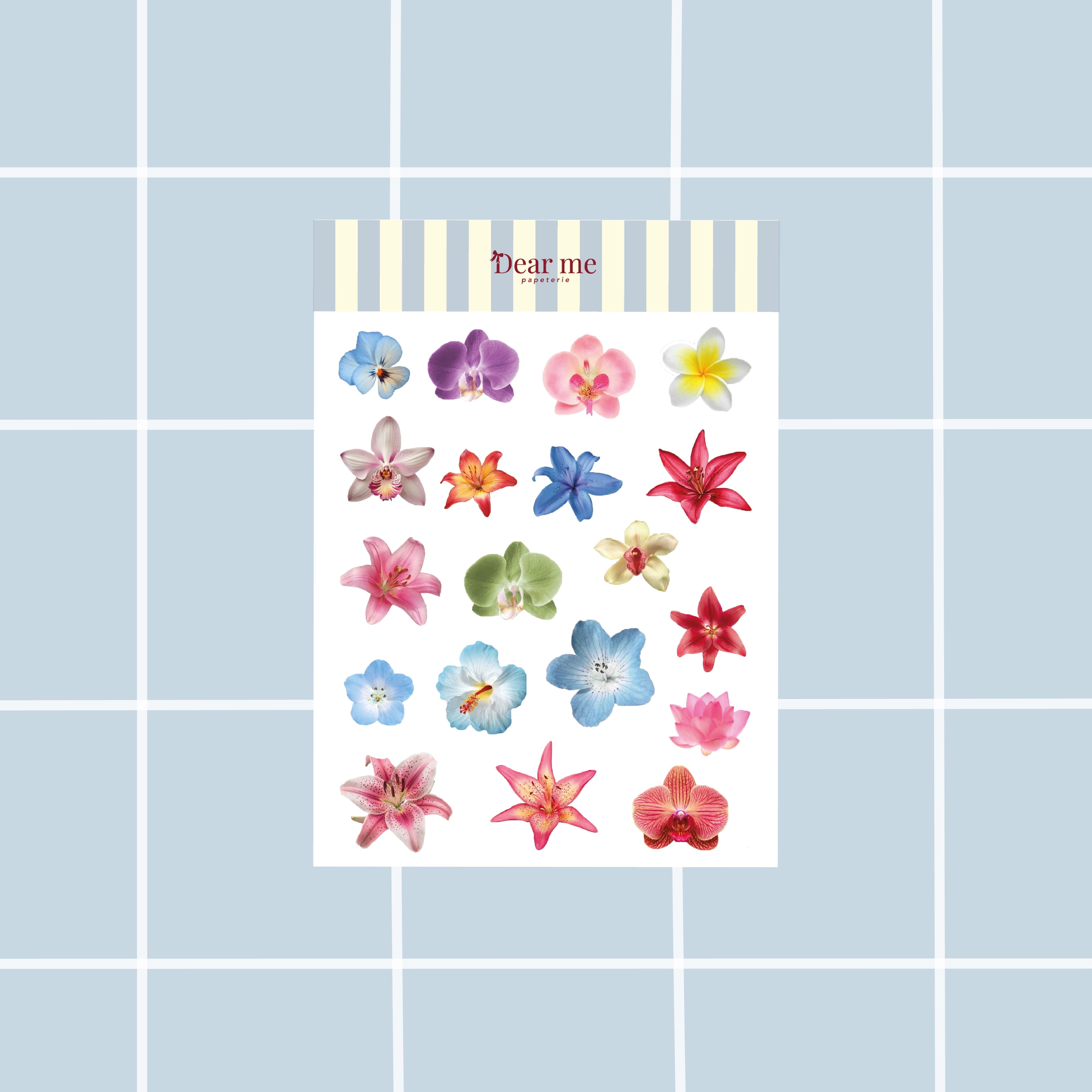 Planche stickers A5 - Fleurs