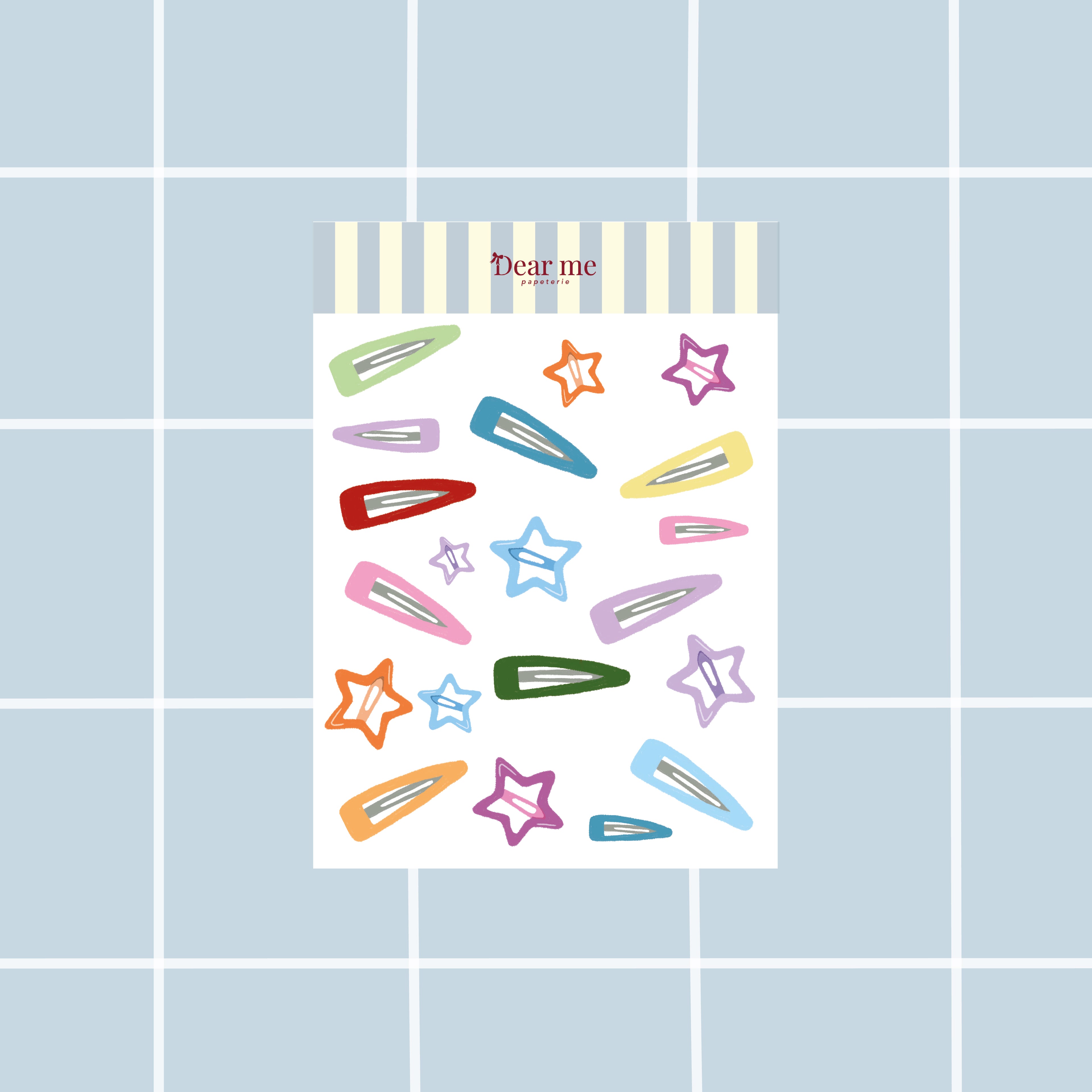 Planche stickers A6 - Barrettes