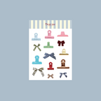 Planche stickers A5 - Pinces