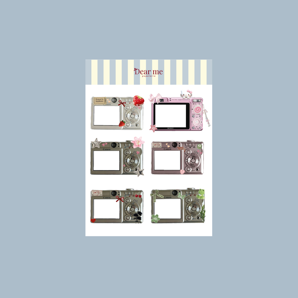 Planche stickers A5 - Appareils photos