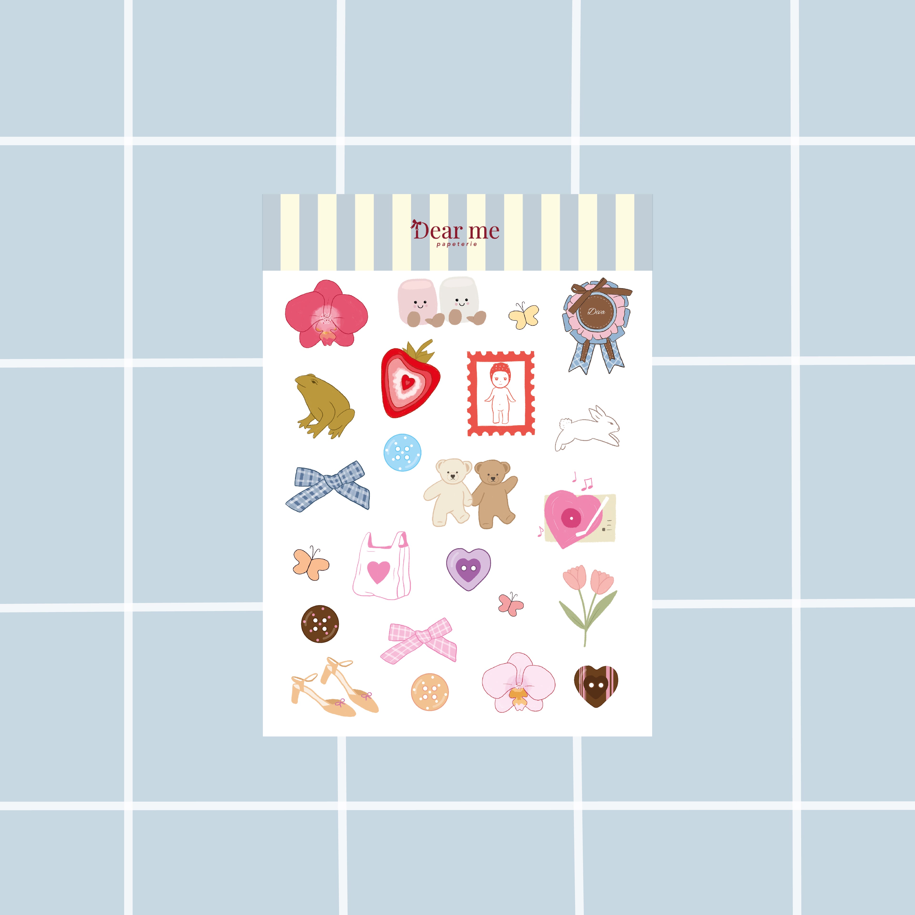 Planche stickers A5 - Girly things