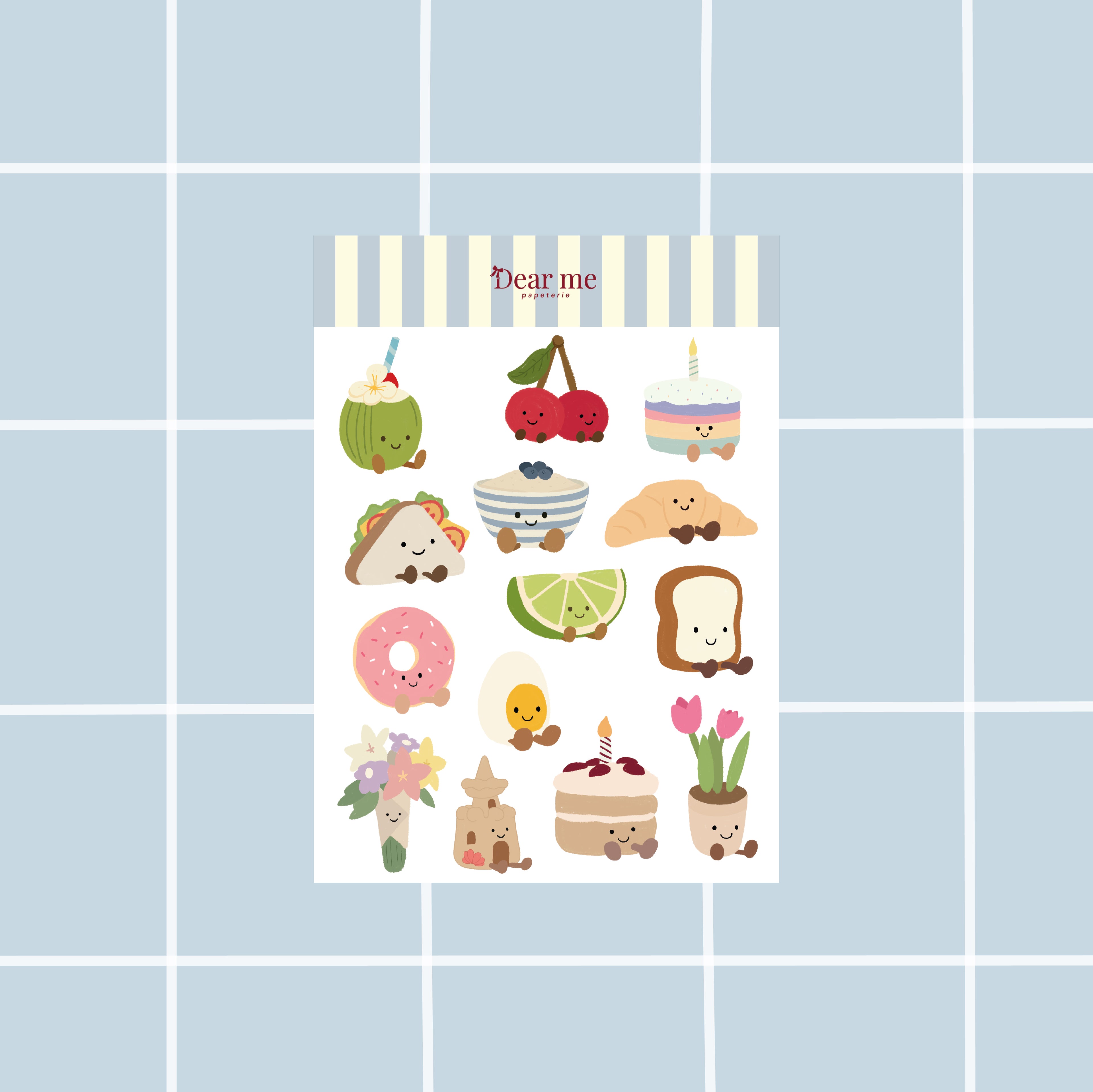 Planche stickers A5 - Peluches