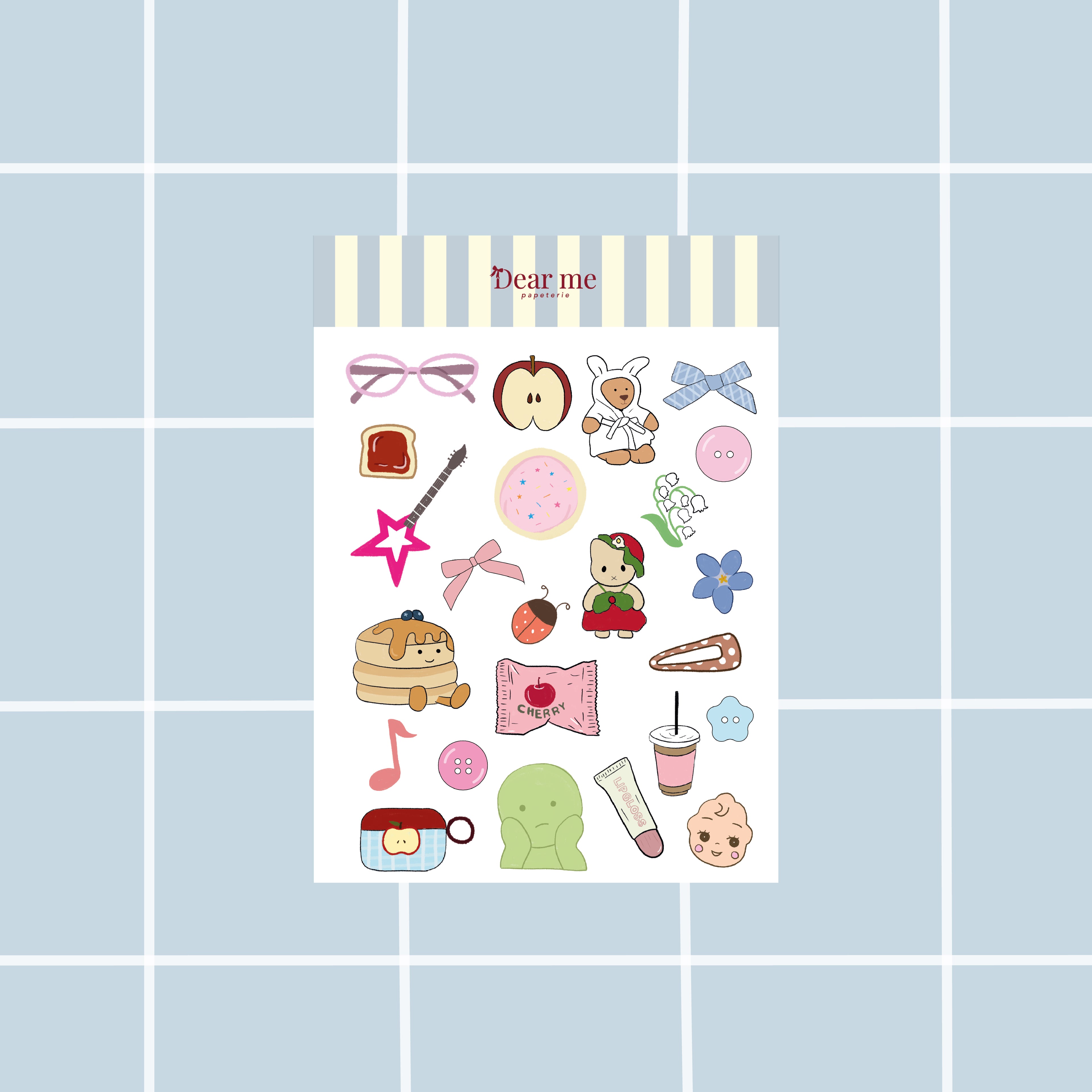 Planche stickers A5 - Trinkets