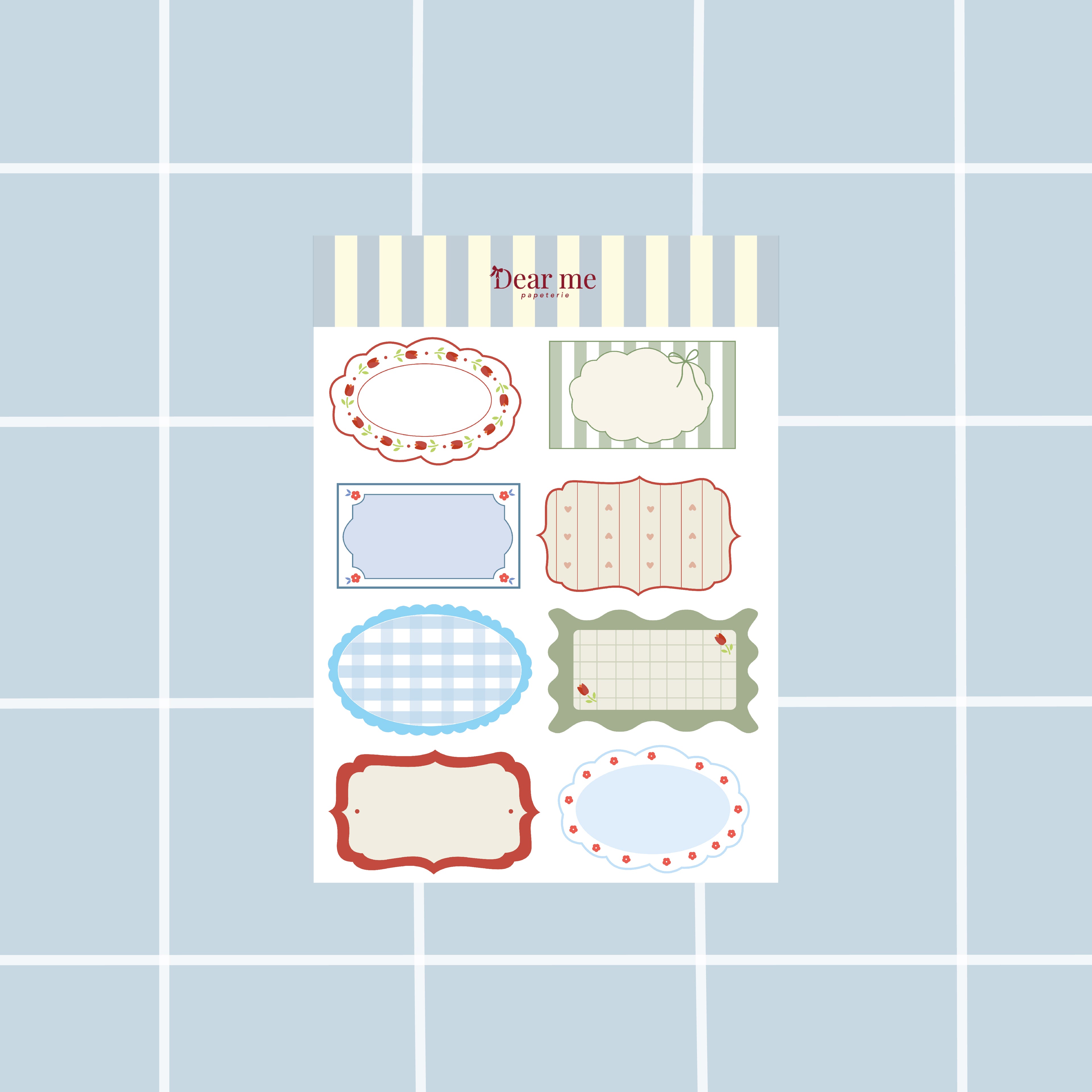 Planche stickers A5 - Étiquettes