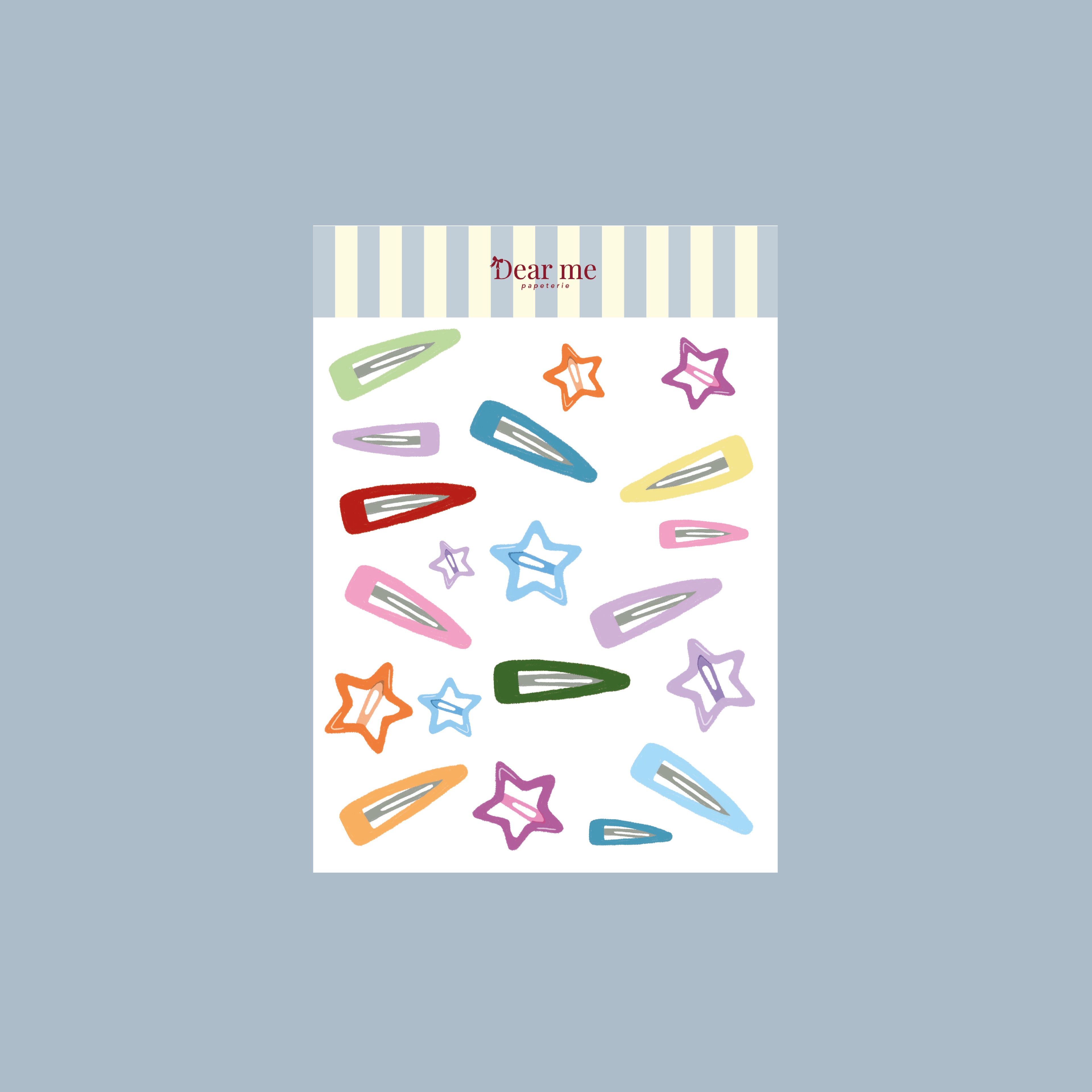 Planche stickers A6 - Barrettes