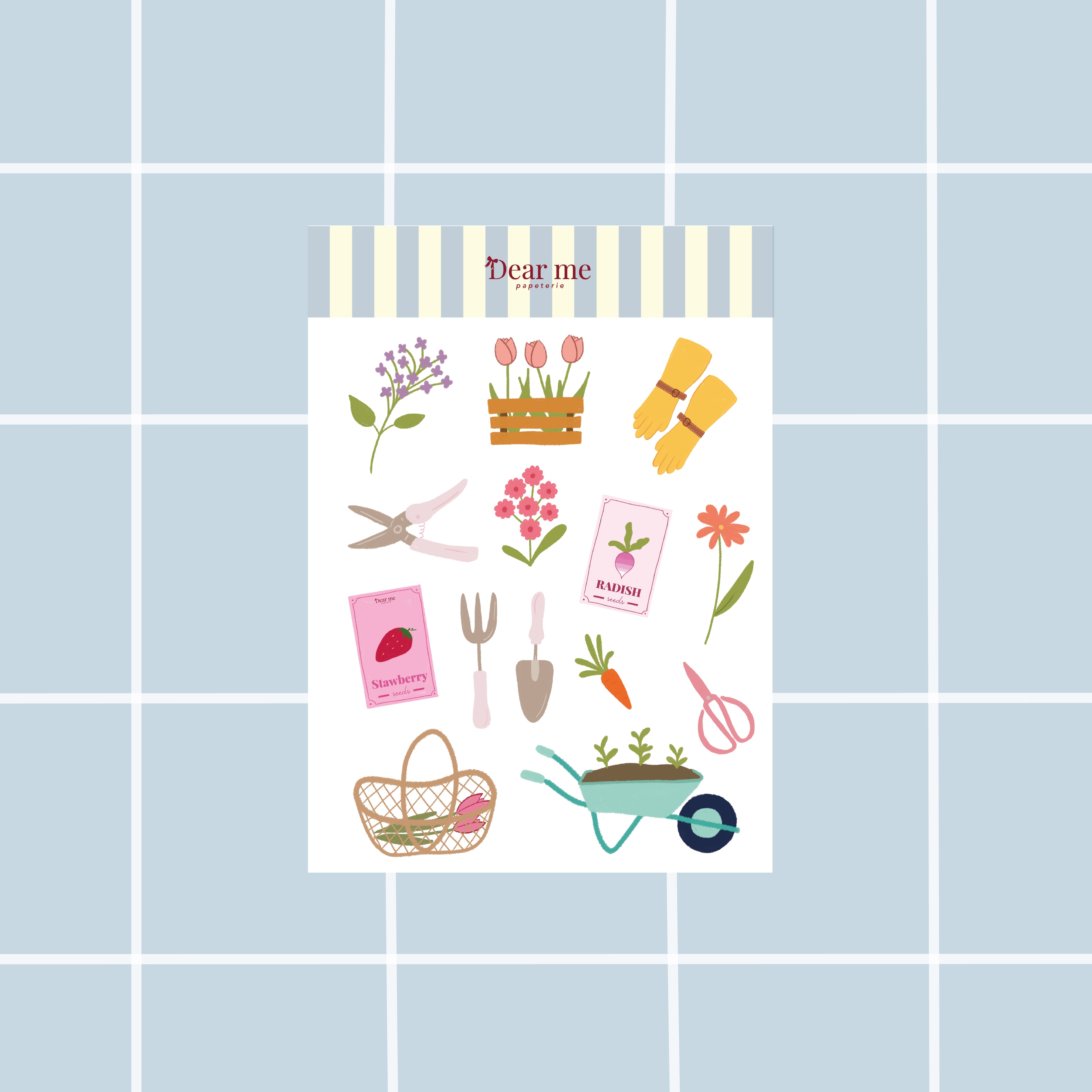 Planche stickers A5 - Jardinage