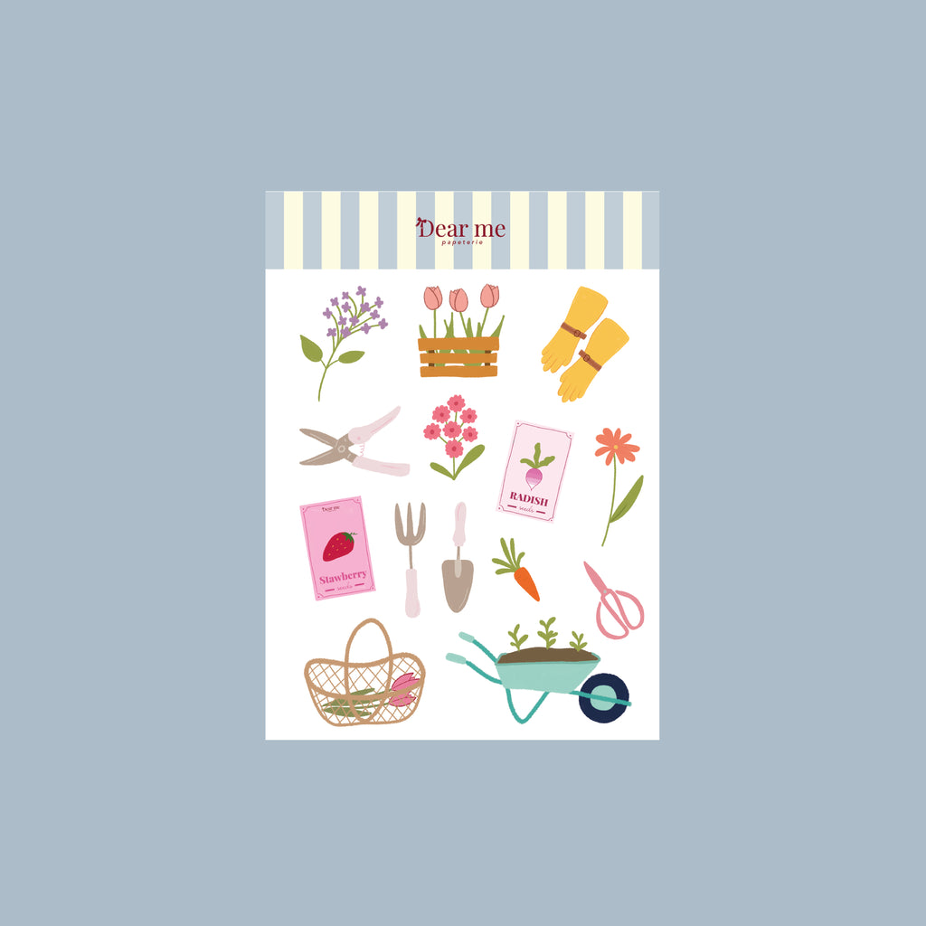 Planche stickers A5 - Jardinage