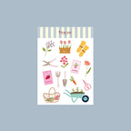 Planche stickers A5 - Jardinage