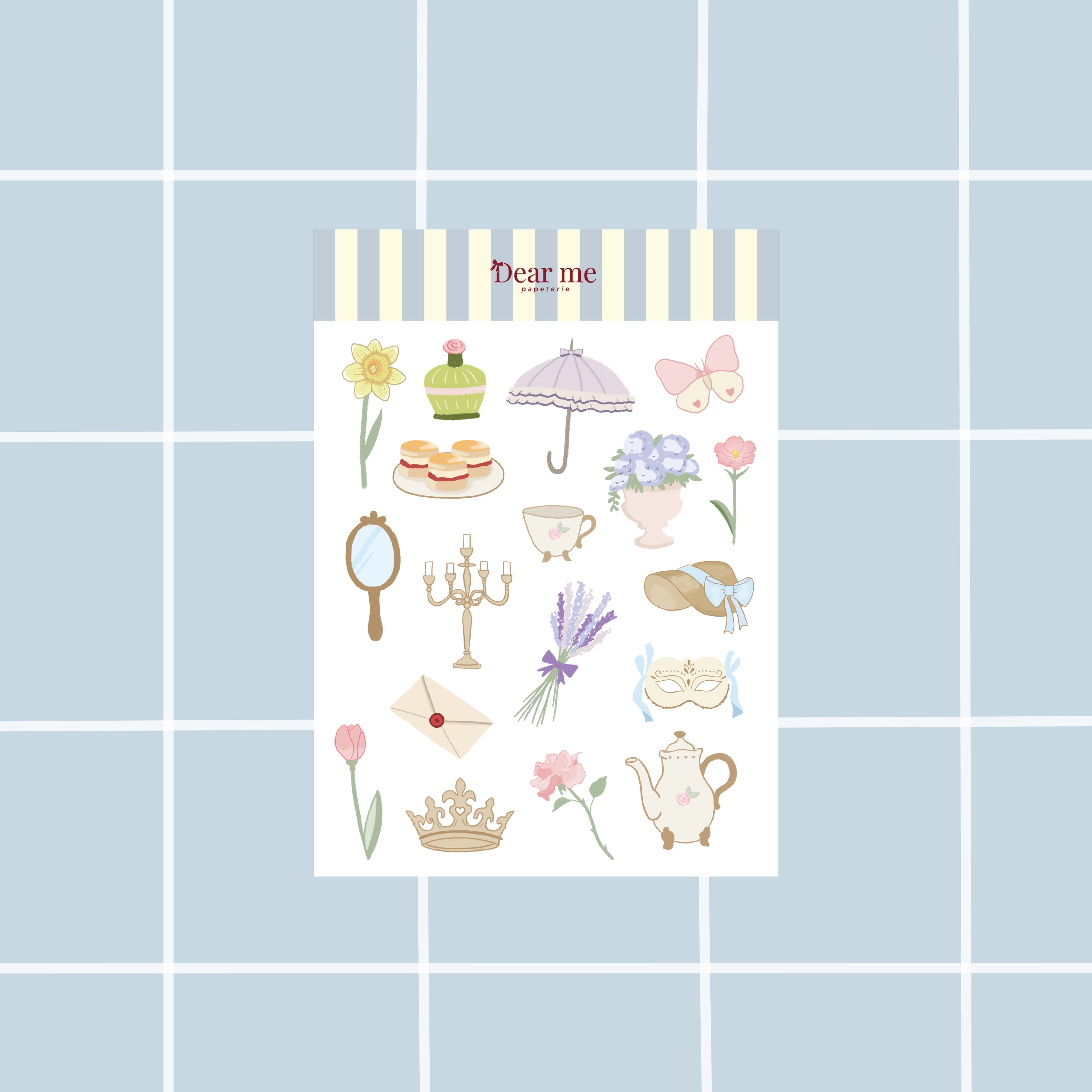 Planche stickers A5 - Regency