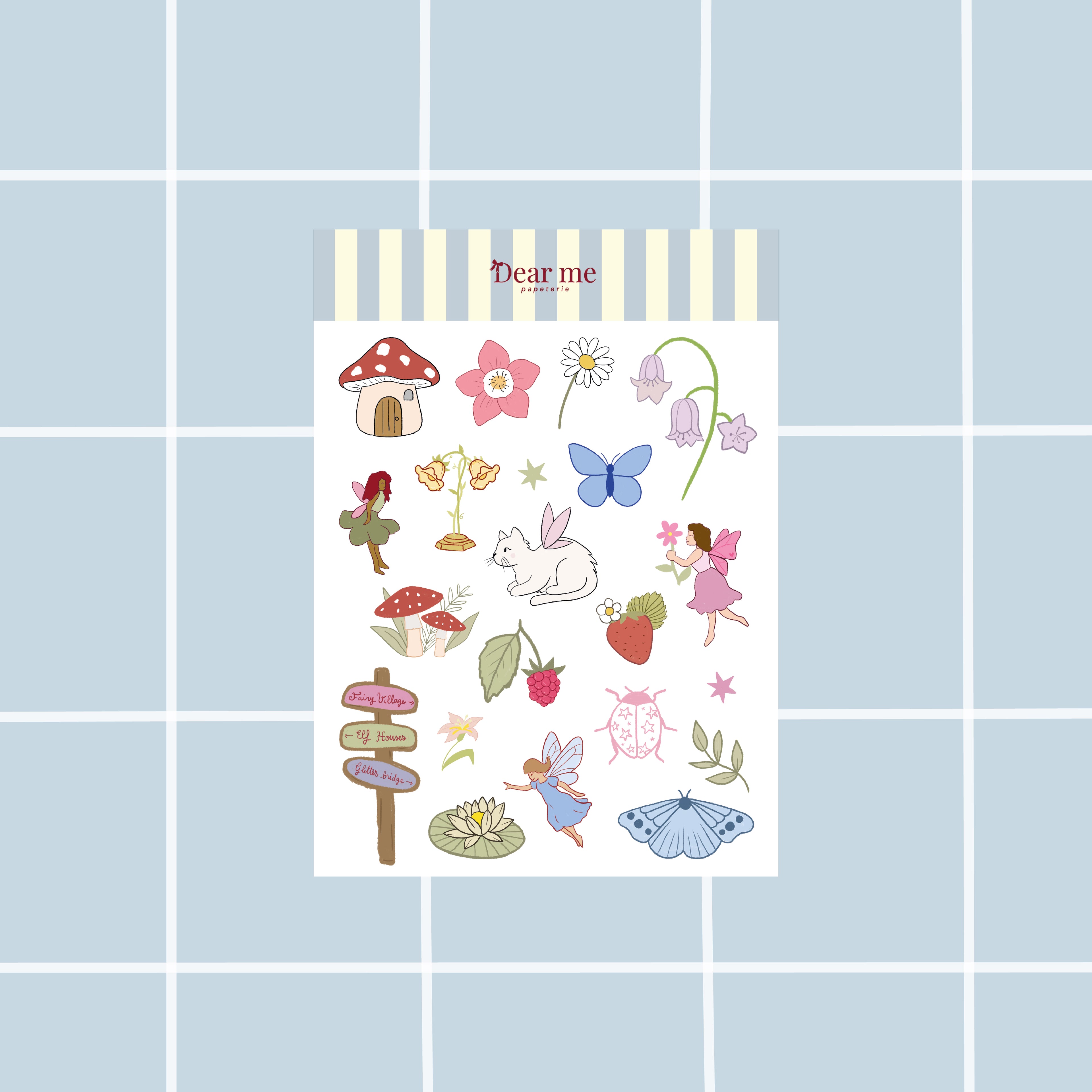 Planche stickers A5 - Fées