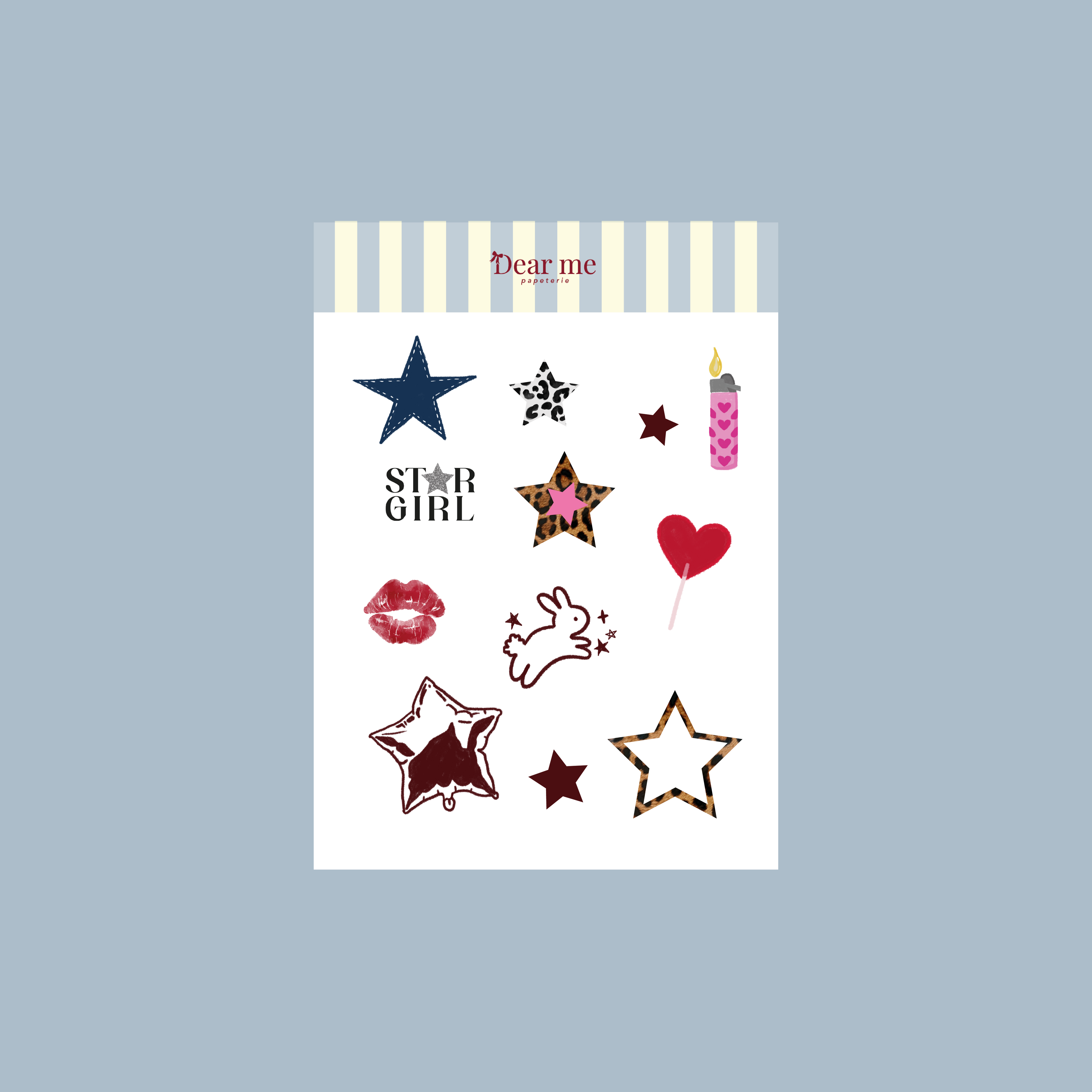 Planche stickers A6 - Étoiles