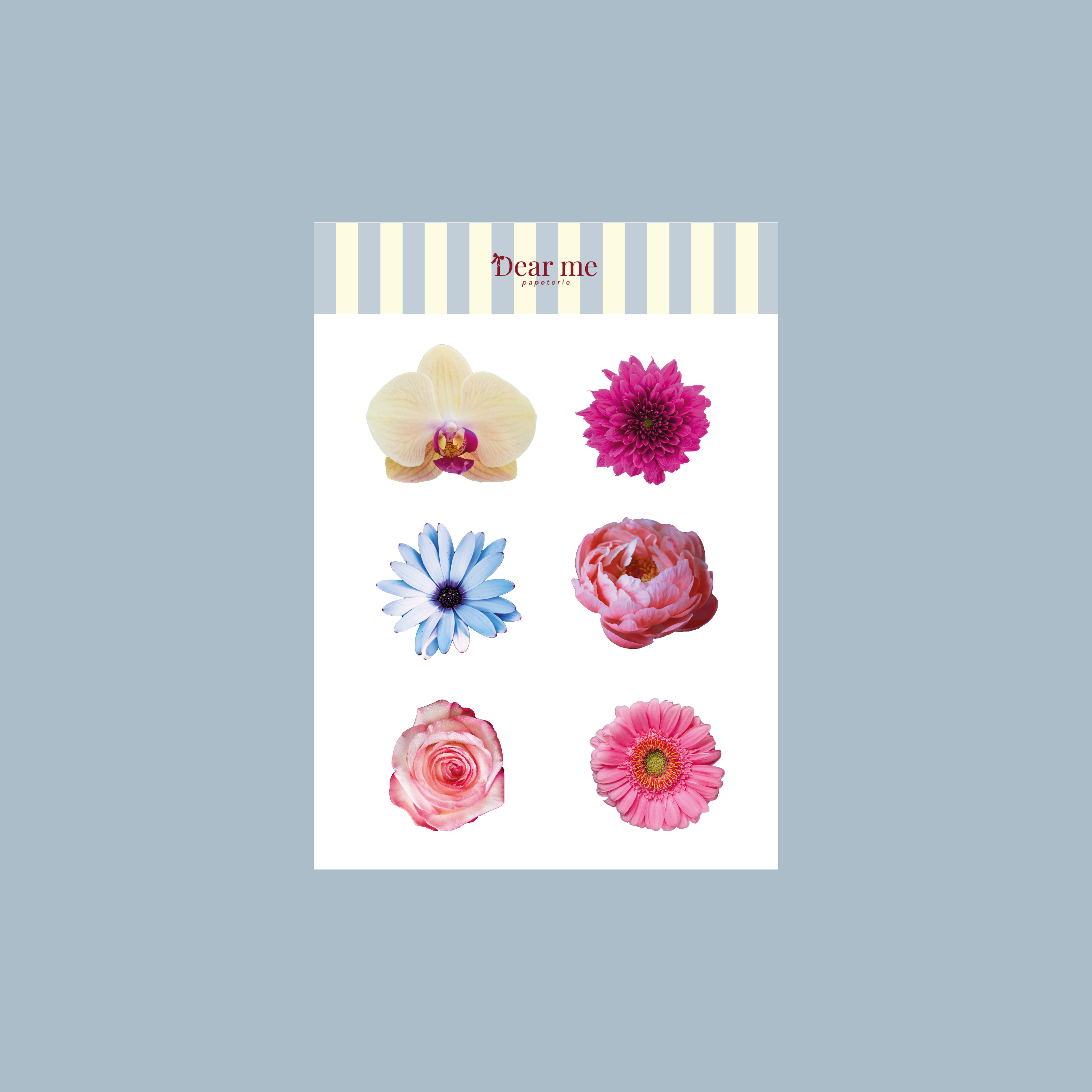 Planche stickers A6 - Fleurs 1
