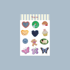 Planche stickers A6 - Broderies 2