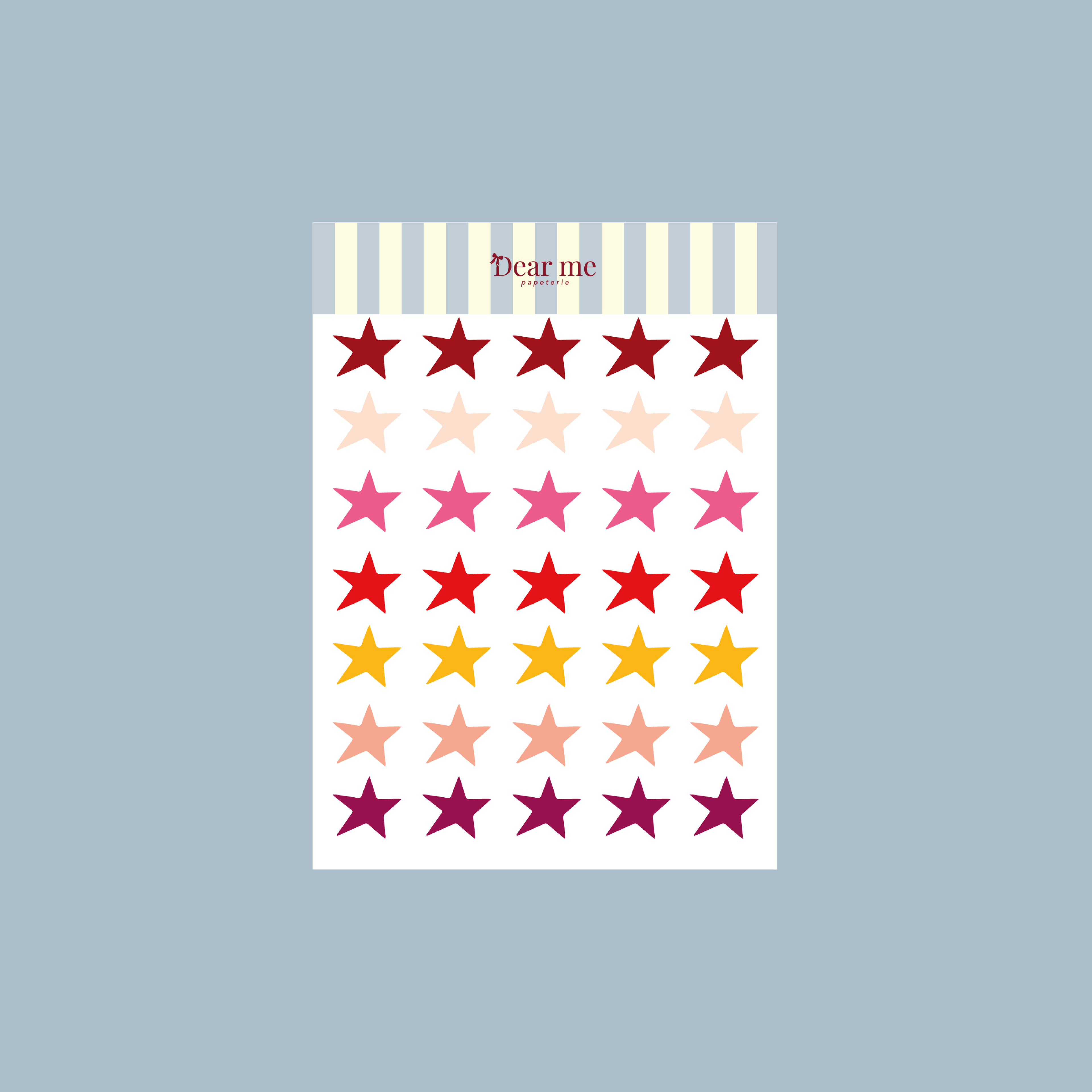 Planche stickers A6 - Étoiles