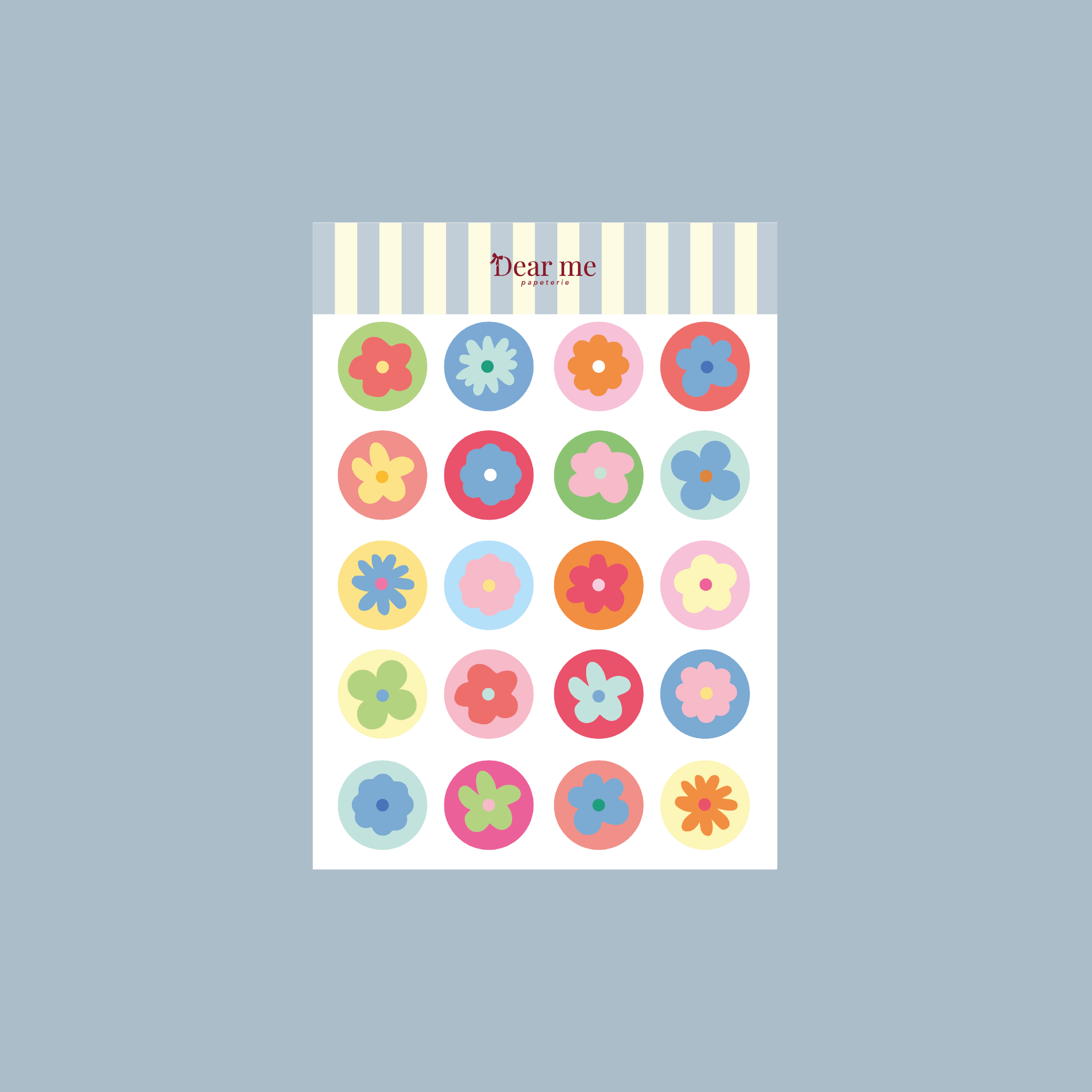Planche stickers A6 - Fleurs design