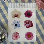 Planche stickers A6 - Fleurs 1
