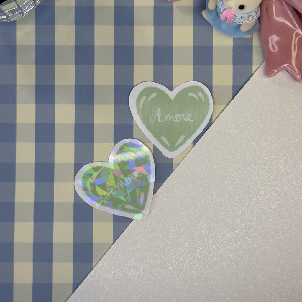 Sticker coeur "amore"