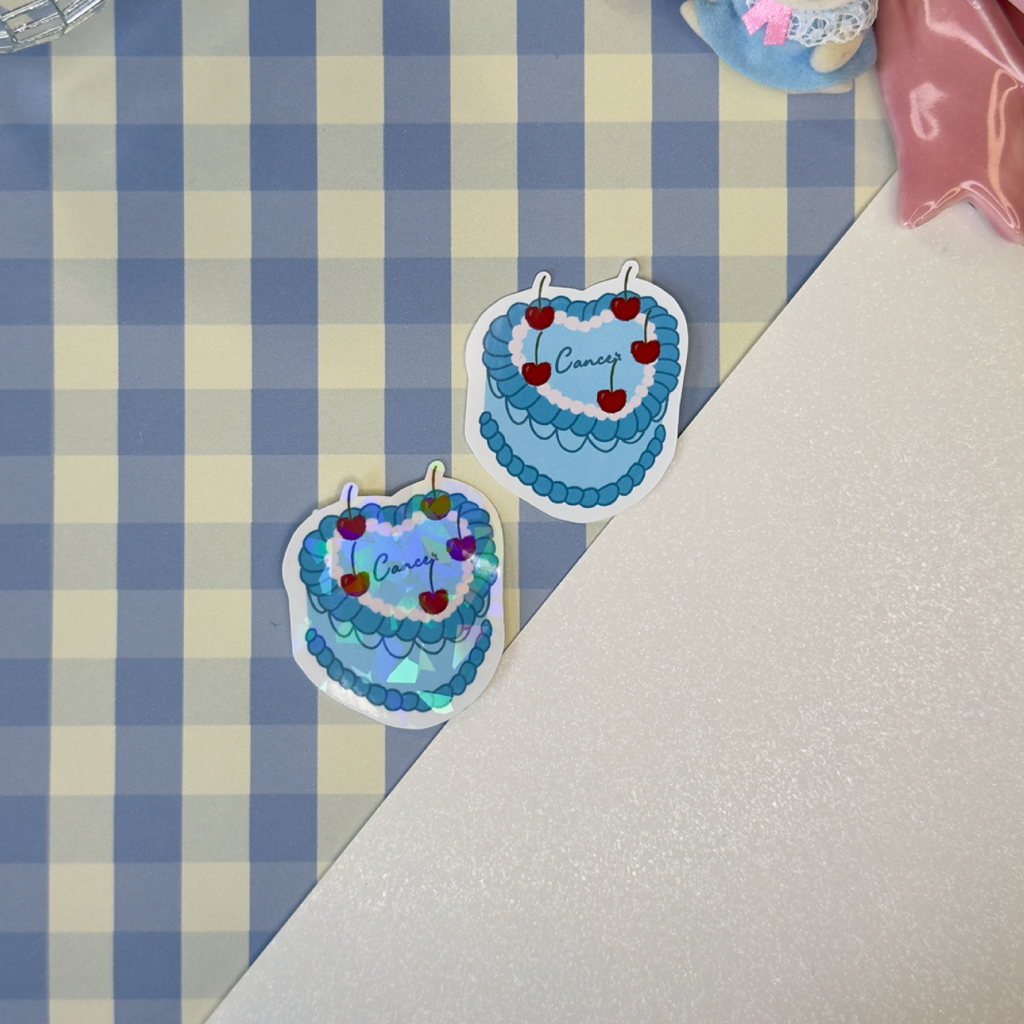 Sticker bento cake Aquarius (Verseau)