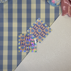 Sticker patchwork rose & violet