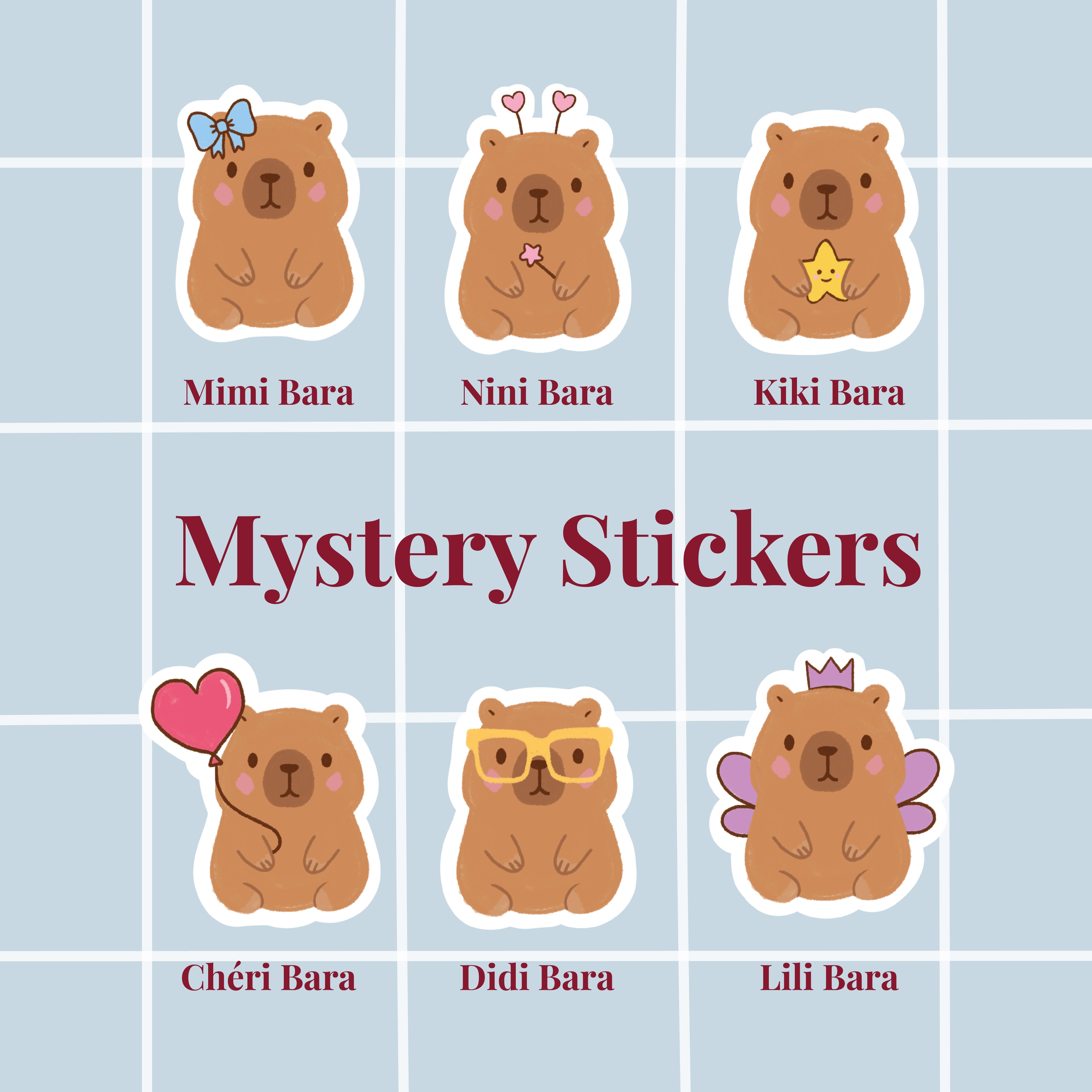 Mystery Stickers Capybara
